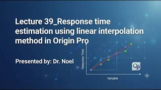 Details Lecture 39_Response time estimation using linear interpolation method in Origin Pro Guide