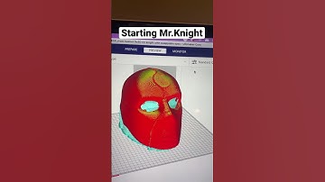 3D printing Mr.Knight from Moon Knight #3dprinting #marvel #cosplay #shorts