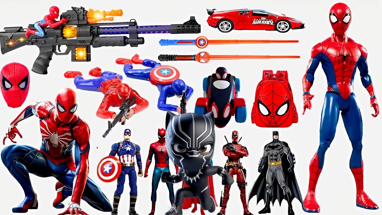 Marvel Toy Series Unboxing, Popular Spider-Man Toy Car, Marvel Popular Action Toys Gun