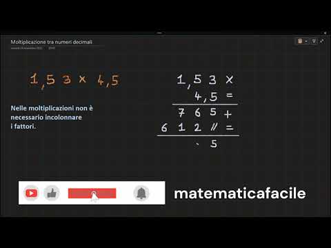 Moltiplicazione tra 2 numeri decimali