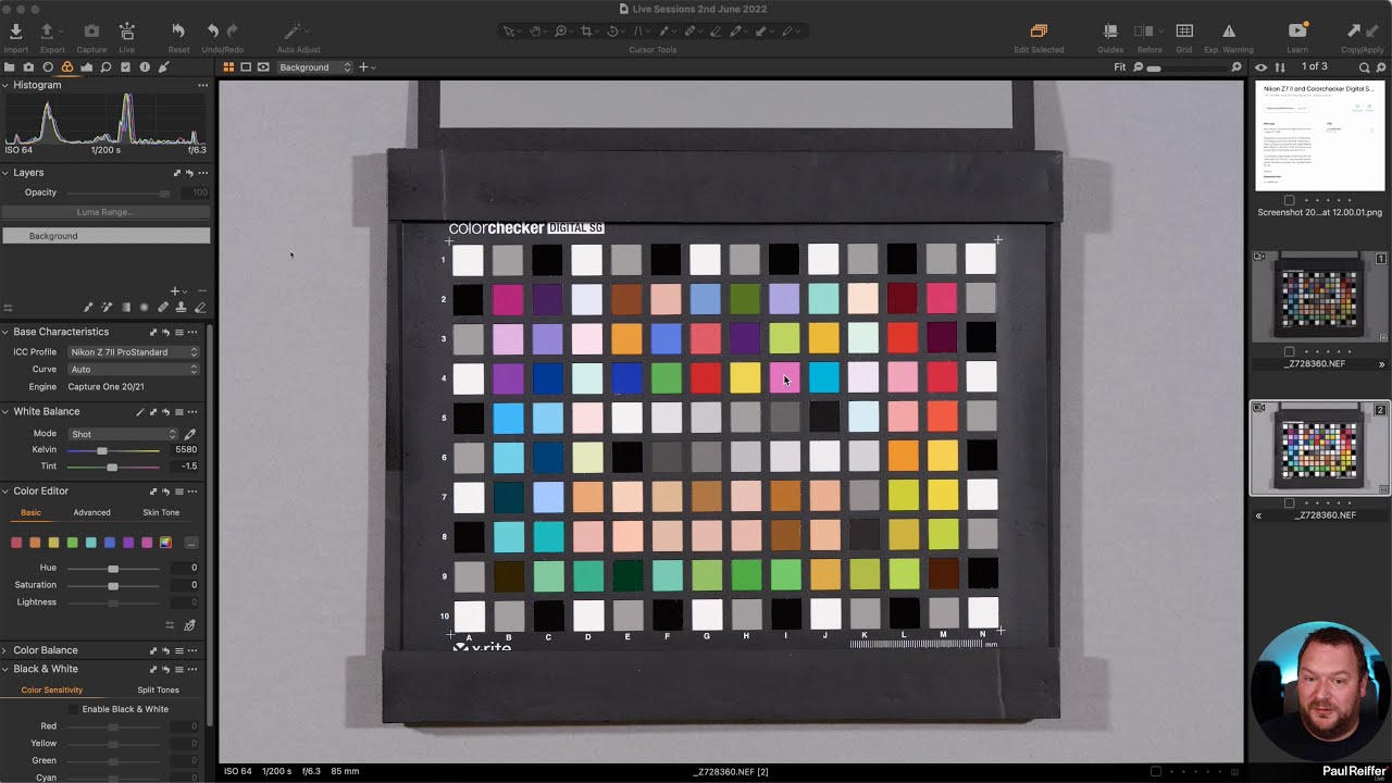 Live Editing Sessions Capture One 2nd June 2022 (XRite