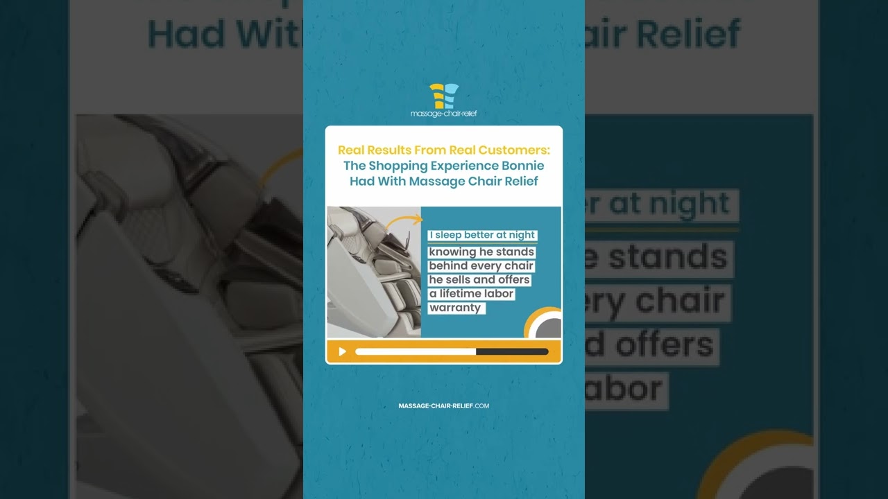 Real Results From Real Customers: The Shopping Experience Bonnie Had With Massage Chair Relief