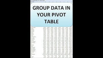 How to group pivot table data in excel