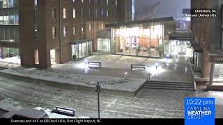 SKYCAM: Snowing at Clemson