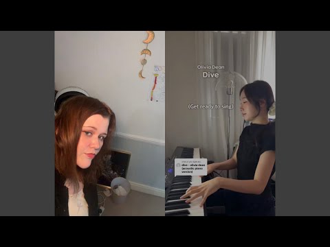 Dive - Olivia Dean Cover/ Duet with Sweeney Piano🎶 #dive #oliviadean #singing #singingcover #music 