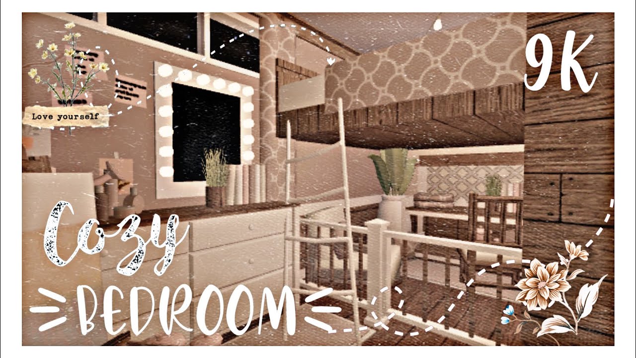 9k Cozy Bedroom (Bed Hack) °*~ Bloxburg Speedbuild - YouTube