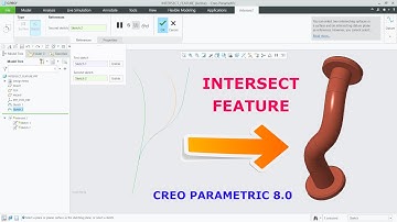 INTERSECT FEATURE : CREO PARAMETRIC 8.0 TUTORIAL