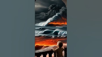KID see waves #tsunami  #waves #nature #tsunami2025 #naturaldisaster #naturepower #SHORTS