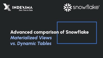 Advanced comparison of Snowflake Materialized Views vs. Dynamic Tables.