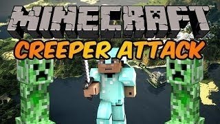 Minecraft Mini-Game : Arcade Games [Creeper Attack] /w TheScampFilms