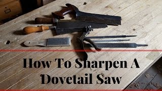 How To Sharpen A Dovetail Saw  Rip Saw