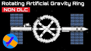 How To Build A Rotating Artificial Gravity Ring In Space Flight Simulator  | SFS [Non DLC]