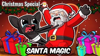 Santa Claus Caught On Camera | Xmas Magic Trick | Cartoon Cat #Shorts