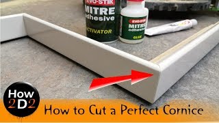 How to make cut glue &amp; fill kitchen cabinet cornice moulding edging pelmet