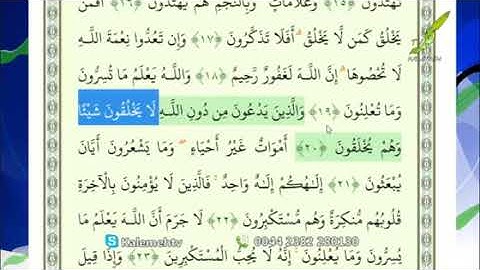 آیه 20 و 21 سوره نحل چه پیامی را به ما میرساند؟