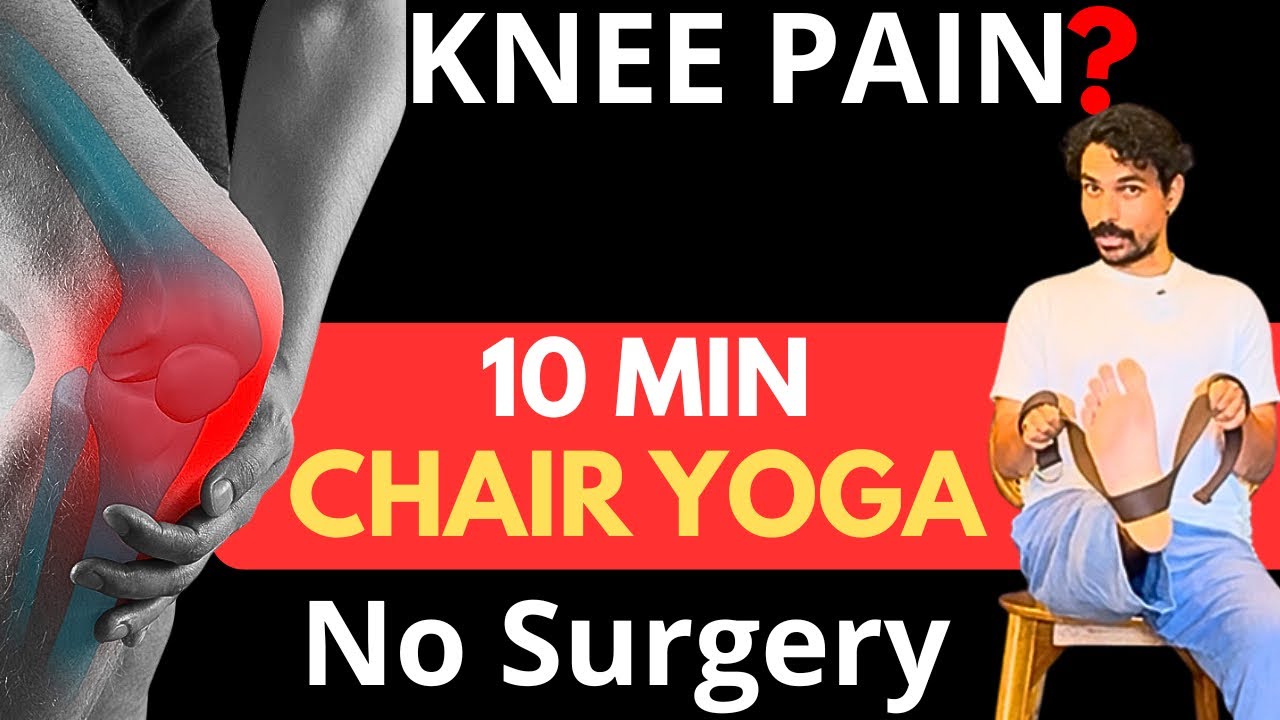 10 Min Chair Yoga for Knee Pain | Safe Relief Without Surgery | @PrashantjYoga 
