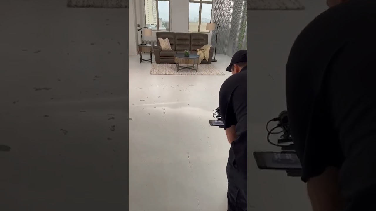 Filming a Sofa Commercial in a Winnipeg Art Studio 