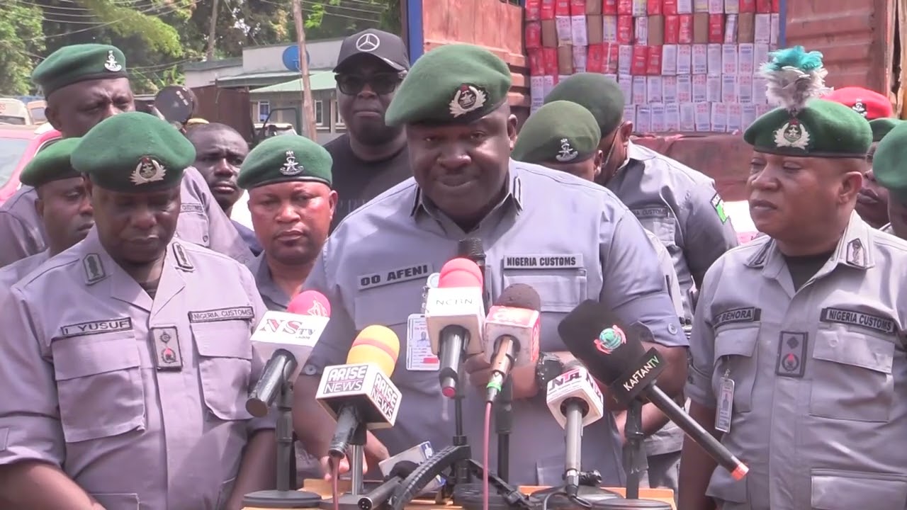 NTA ABEOKUTA: Customs Intercepts Illicit Drugs, Contraband goods worth Two Billion Naira in Ogun