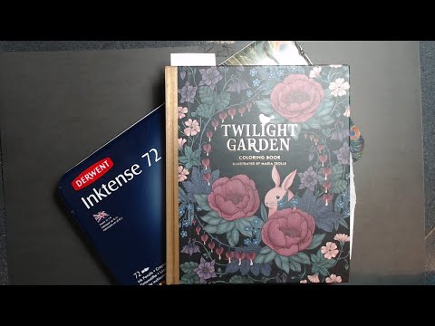 Видео: It MUST be a Coloring Sunday - Color and Chat with CLAldridgeArt in Twilight Garden w/Inktense