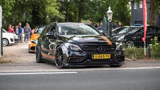 590HP Mercedes C63 S AMG Estate with Decat Downpipes - LOUD Accelerations & Revs !