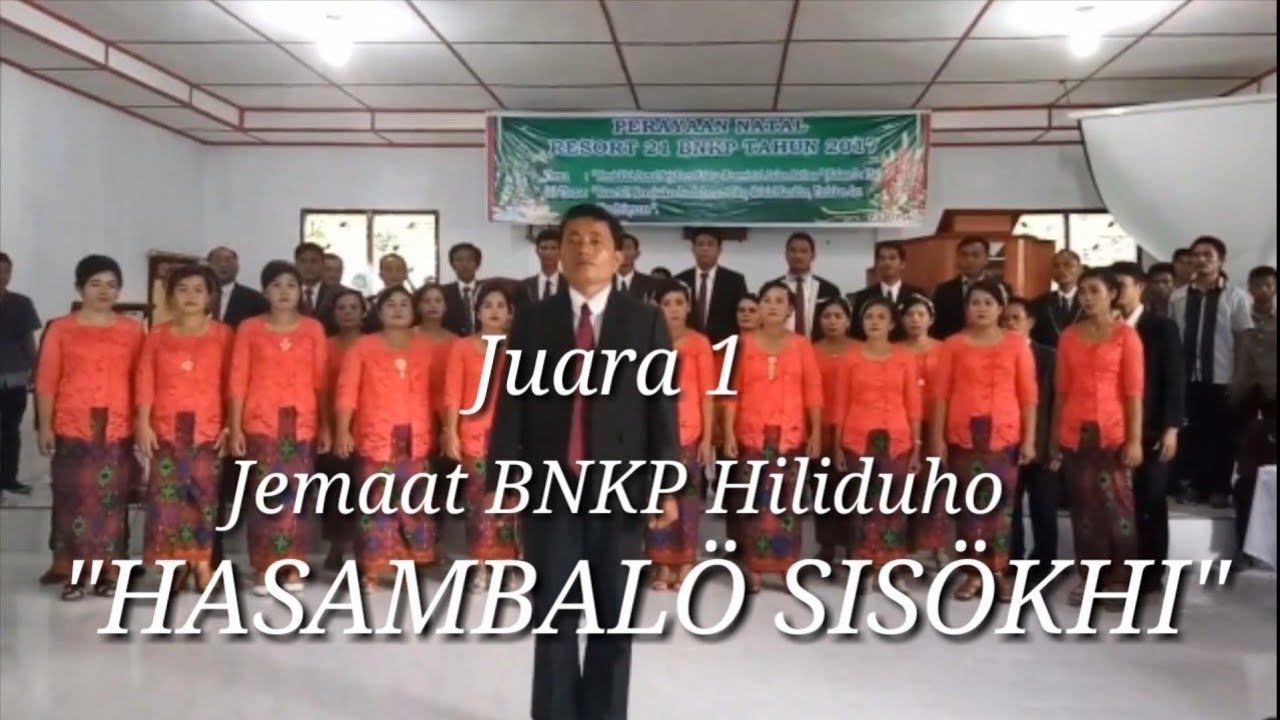 Jemaat BNKP Hiliduho, lirik lengkap lagu 