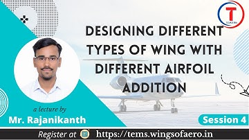 Designing Different types of Wing with Different Airfoil Addition  NASA Open VSP  Session 4