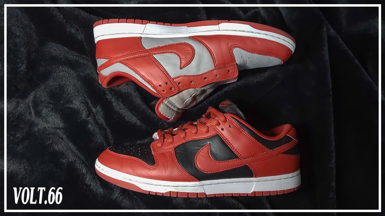 [Custom Shoes] Nike Dunk Low Medium Grey - Varsity Red Custom PART 2