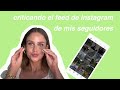 TIPS PARA TENER UN BUEN FEED + evaluando el Instagram de mis seguidores