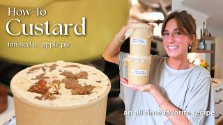 How I Make Custard | Apple Pie Infused Custard Ice Cream Recipe screenshot 5