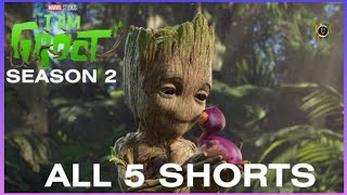 Marvel Studios' I Am Groot - Season 2 - ALL 5 SHORTS (4K) | Original Shorts | Disney  (HD)