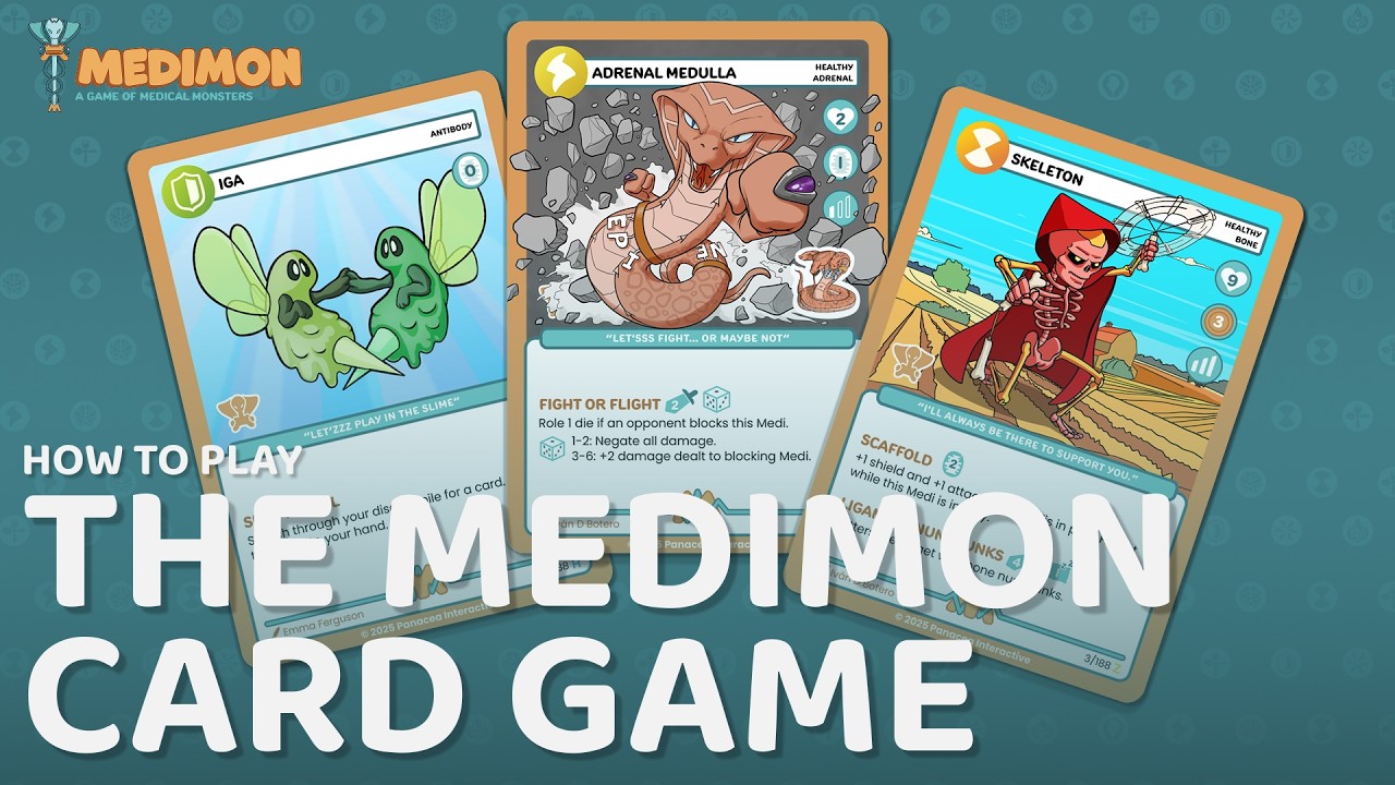 Medimon Cards How-to-play - Endocrine Project - YouTube