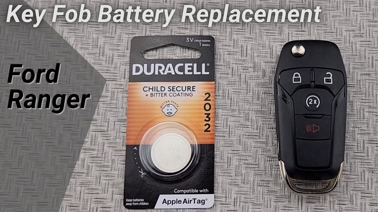 Ford Ranger Remote Battery Replace a Ford Ranger 2019-2023 Key Fob Battery - YouTube