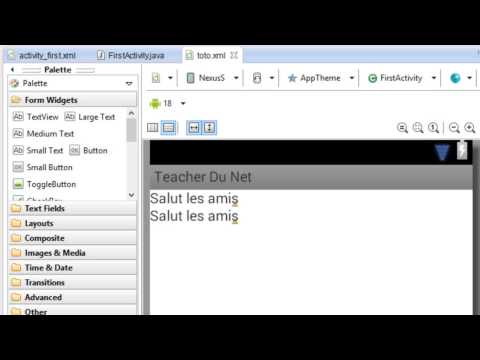 DEVELOPPER SOUS ANDROID