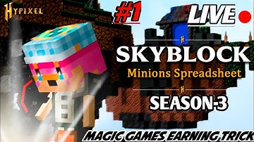 How to earn fast money in magicgames skyblock #hypixel