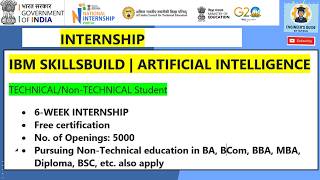 IBM SkillsBuild AI Internship 2026 | Edunet Foundation Internship for Non-Technical Students