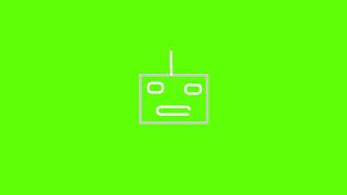 Robot face green screen screenshot 4