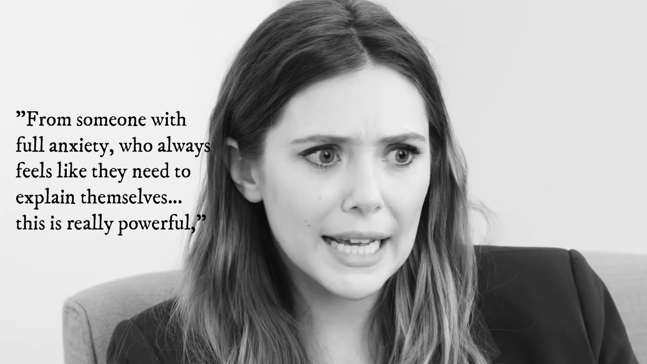 Elizabeth Olsen's advice, "Just saying 'no' is a full sentence," is only just trending now YouTube