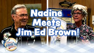 NADINE catches up with JIM ED BROWN at LARRY'S COUNTRY DINER!