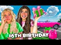 SURPRiSiNG MY SiSTER WiTH 16 GiFTS FOR HER 16TH BiRTHDAY!