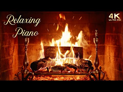 Relaxing Piano Fireplace Music Instrumental Fireplace Ambience