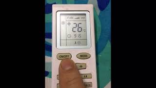 Split AC Remote All Functions