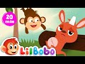 Five Little Monkeys, Four Little Kangaroos... | Little BoBo Nursery Rhymes - FlickBox Kids