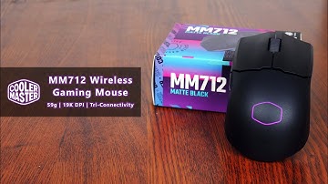 Cooler Master MM712 Wireless Gaming Mouse Review - Only 59 Grams!
