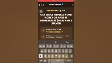 CAN CBDCS PROTECT YOUR MONEY OR MAKE IT VULNERABLE? | PART 4 OF 5 | MEMEFI | memefi cod
