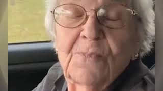 Cute old lady - angry grandma