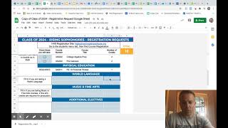 Registration Request Google Sheet 1/21
