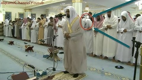 تلاوة مبكية وشاب يكاد يسقط من شدة البكاء خلف الشيخ ناصر القطامي