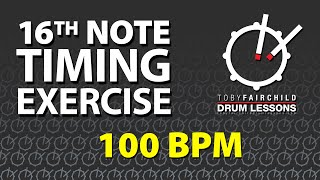 16th Note Timing Exercise 100 bpm Exercise 1 Timing 100 Bpm