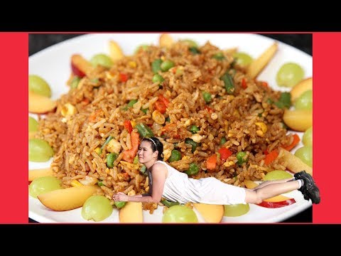 Makanan Sehat Vegetarian fried rice Malaysian nasi goreng kampung Yang Bergizi Tinggi