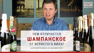 Шампанское. Чем отличается шампанское от игристого вина? / Винный дилетант. #2(Покупаем шампанское. Чем отличается шампанское от игристого вина? Что такое игристое вино и искристое вино?..., 2016-11-23T09:41:45.000Z)